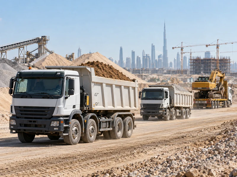 Transportation of construction materials