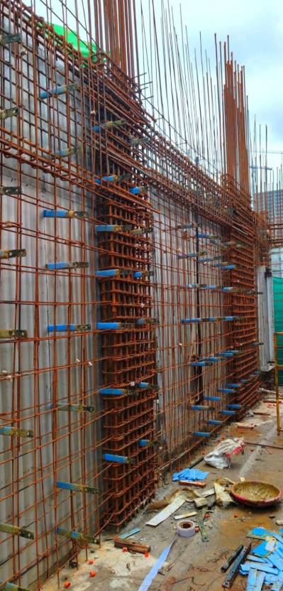 Retaining Walls aluminum formwork application
